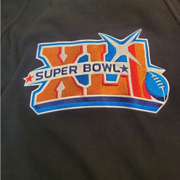 Reebok NFL Super Bowl XLI Jacket Bears vs Colts Men’s L Black Gray EUC - Picture 6 of 7